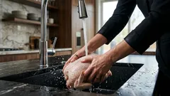 En farlig vana: varför du inte ska skölja kyckling innan tillagning